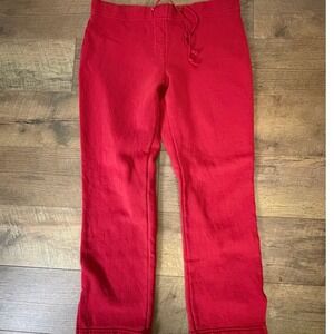 Vintage J. Crew Women's Red Sweatpants Size Medium